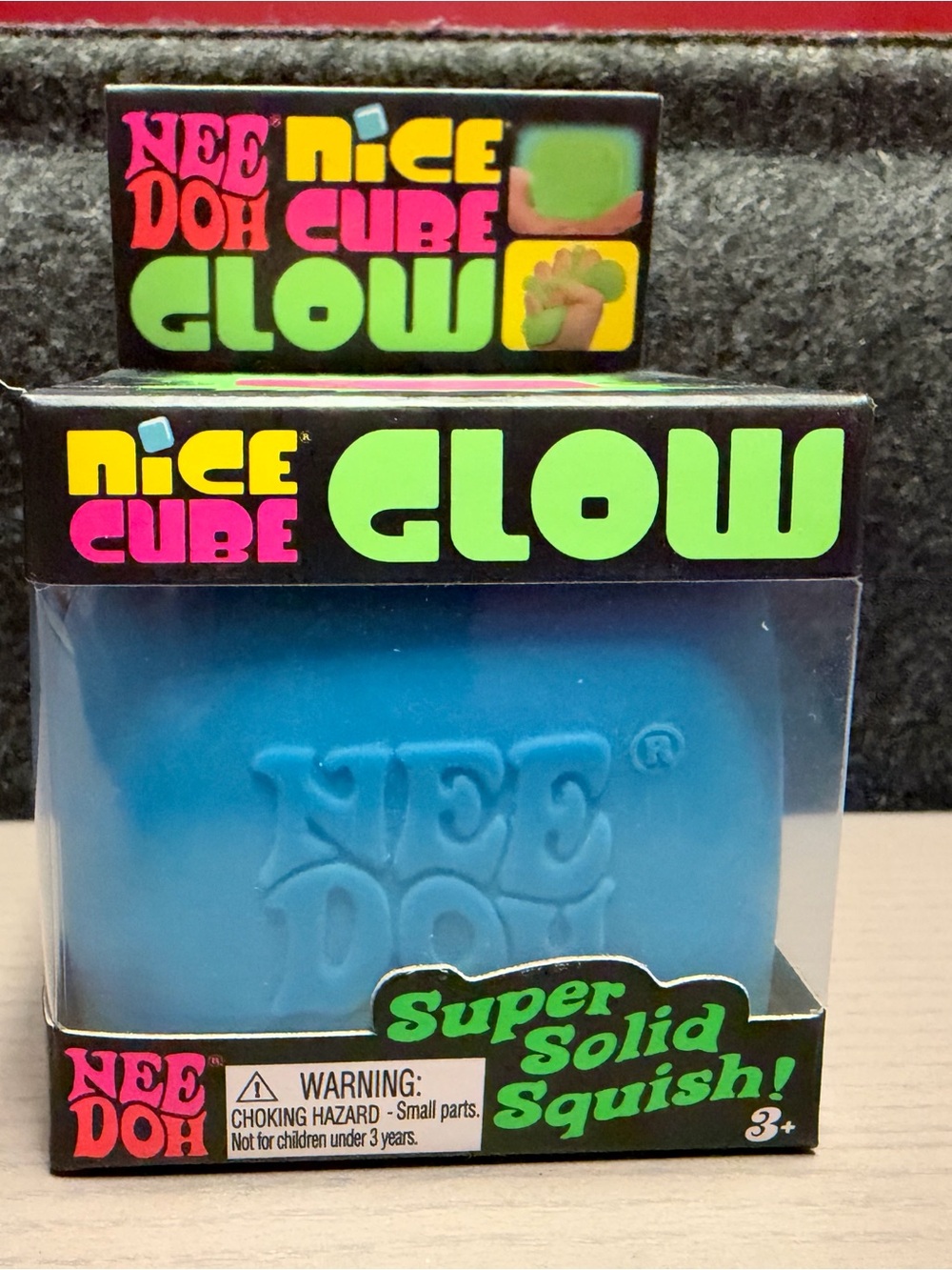 Schylling NeeDoh Nice Cube Glow - Blue